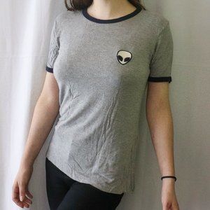 Brandy Melville Alien Ringer T-Shirt